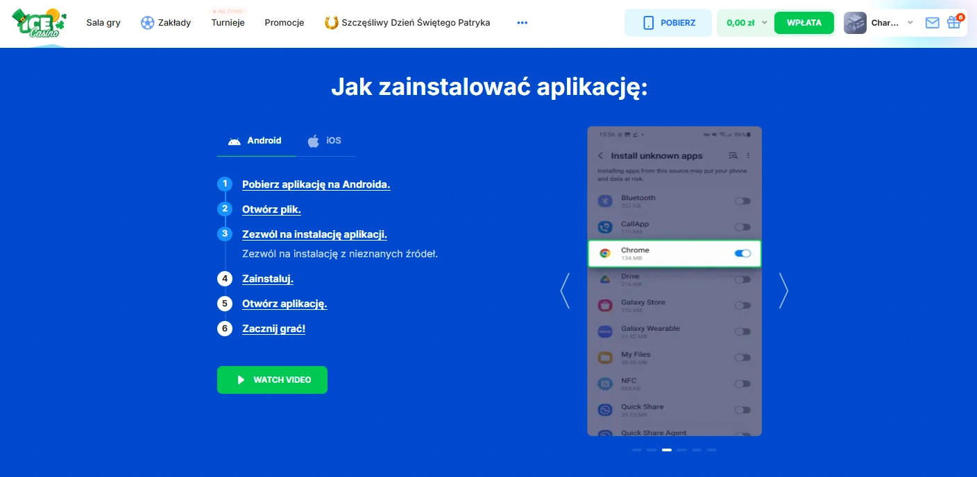  Ice Casino mobilnie – aplikacja czy gra w przeglądarce?